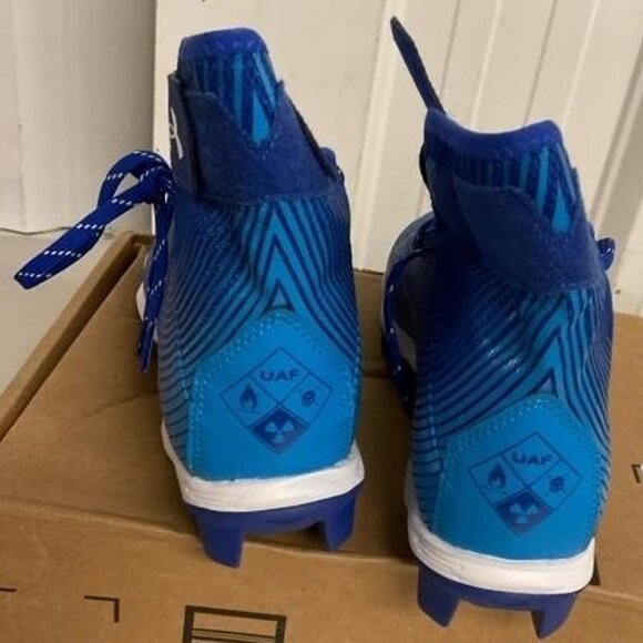 NEW Under Armour Mens UA Highlight Franchise Football Cleats sz 6.5 blue - Picture 5 of 8